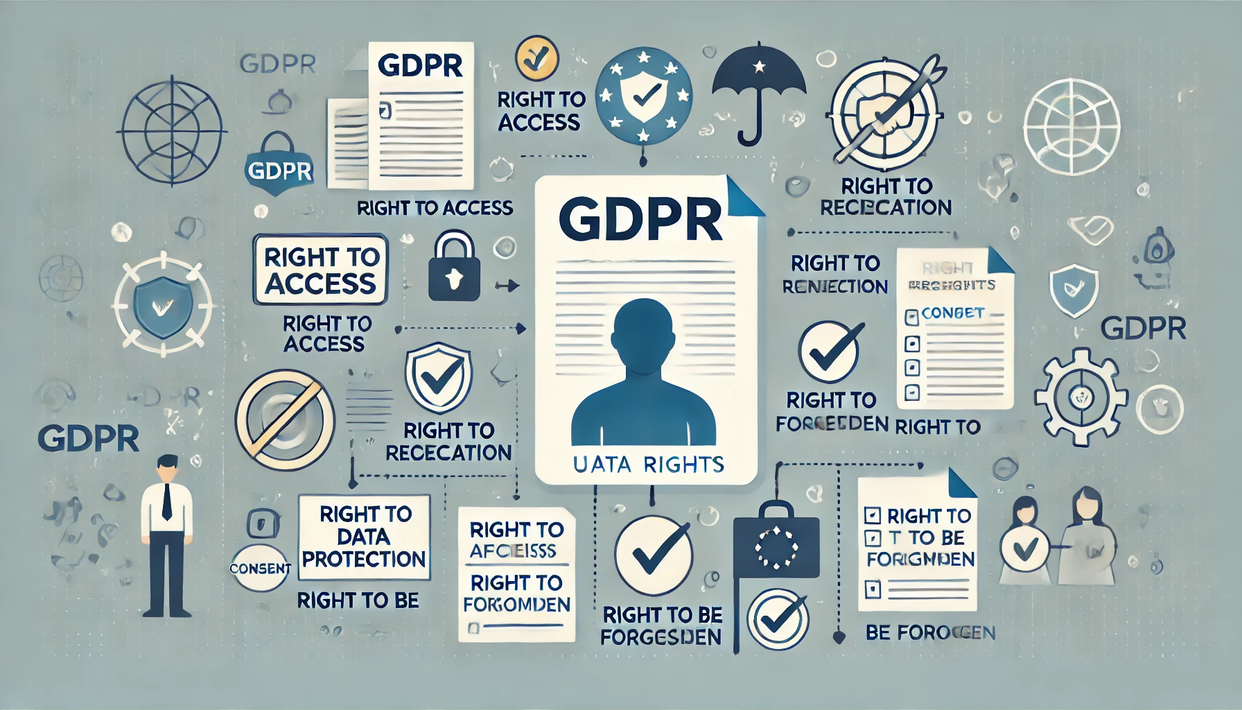  برای انطباق سریع و مؤثر با مقررات GDPR، شرکت‌ها و سازمان‌ها باید یک سری اقدامات و راهکارهای عملی را در نظر بگیرند تا از پیچیدگی‌های حقوقی و جریمه‌های احتمالی جلوگیری کنند.